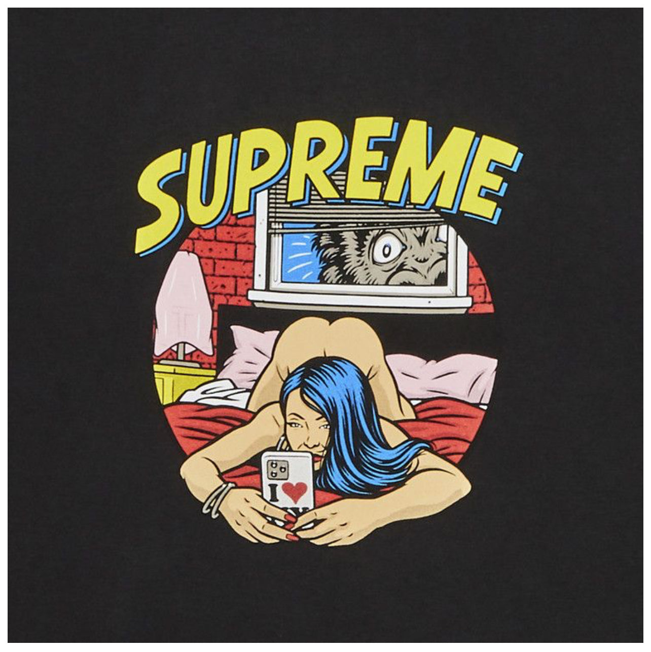 Supreme Bedroom Tee Black
