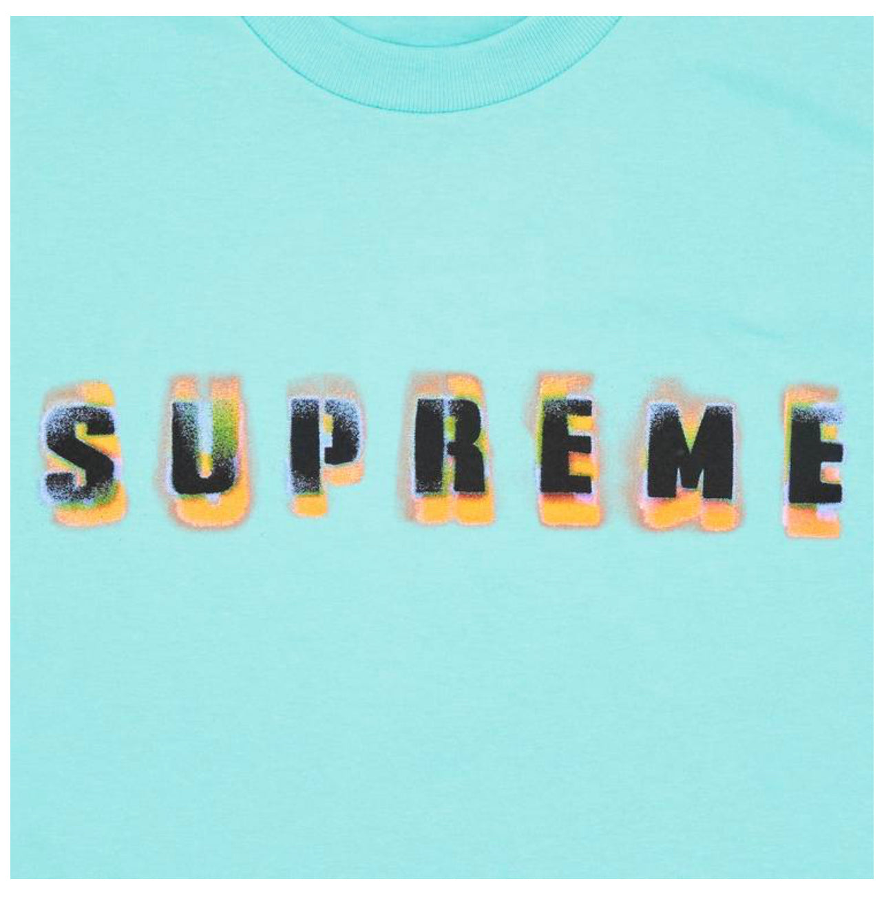 Supreme Stencil Tee “Teal”