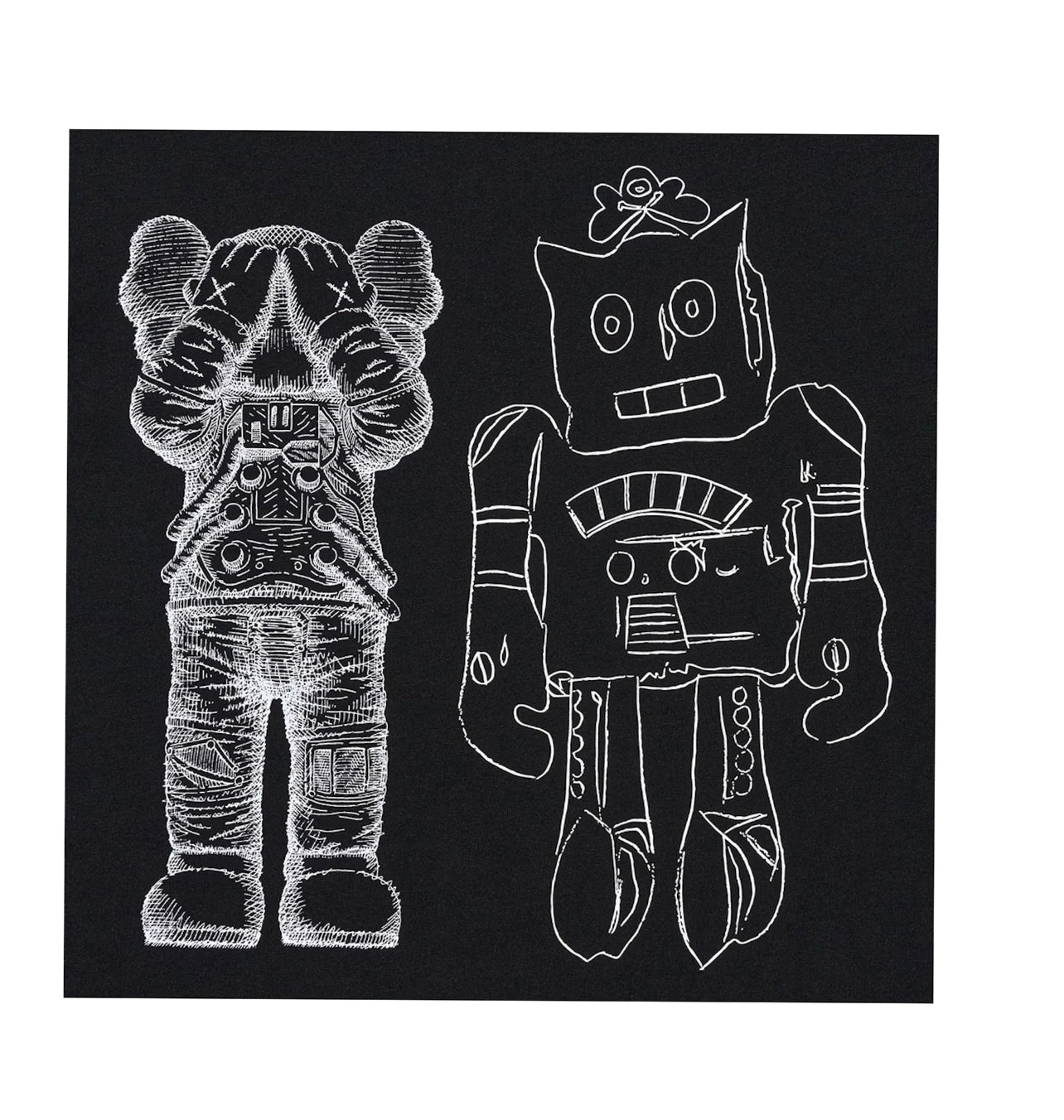 Kaws Warhol Tee Black