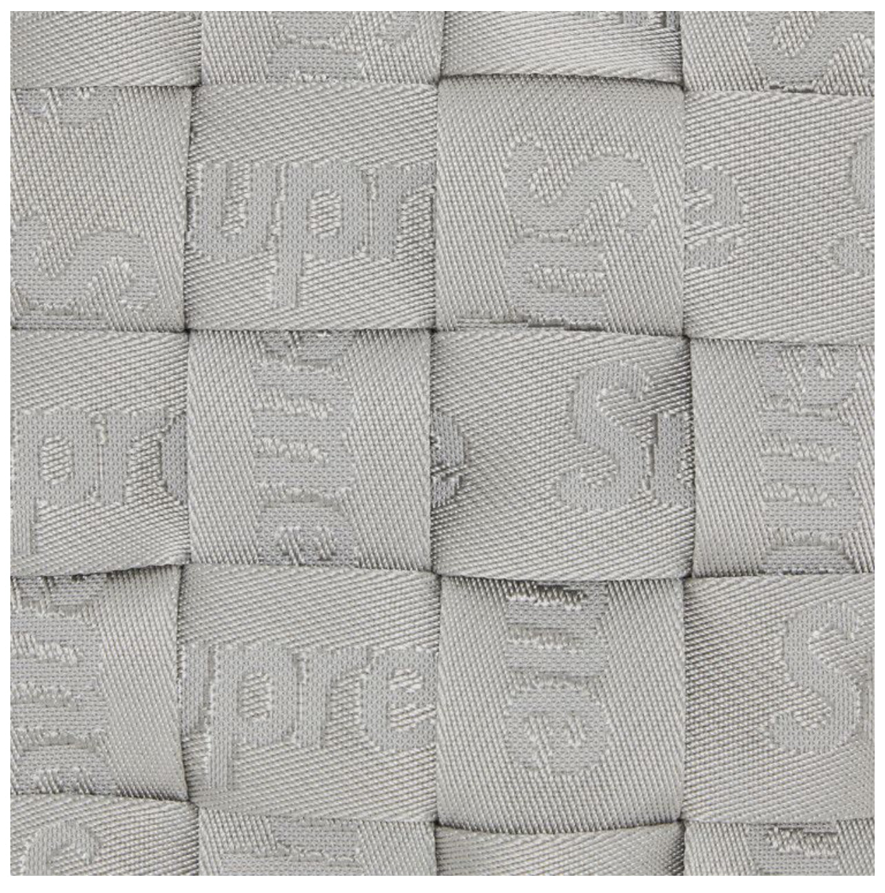 Supreme Woven Shoulder Bag Grey