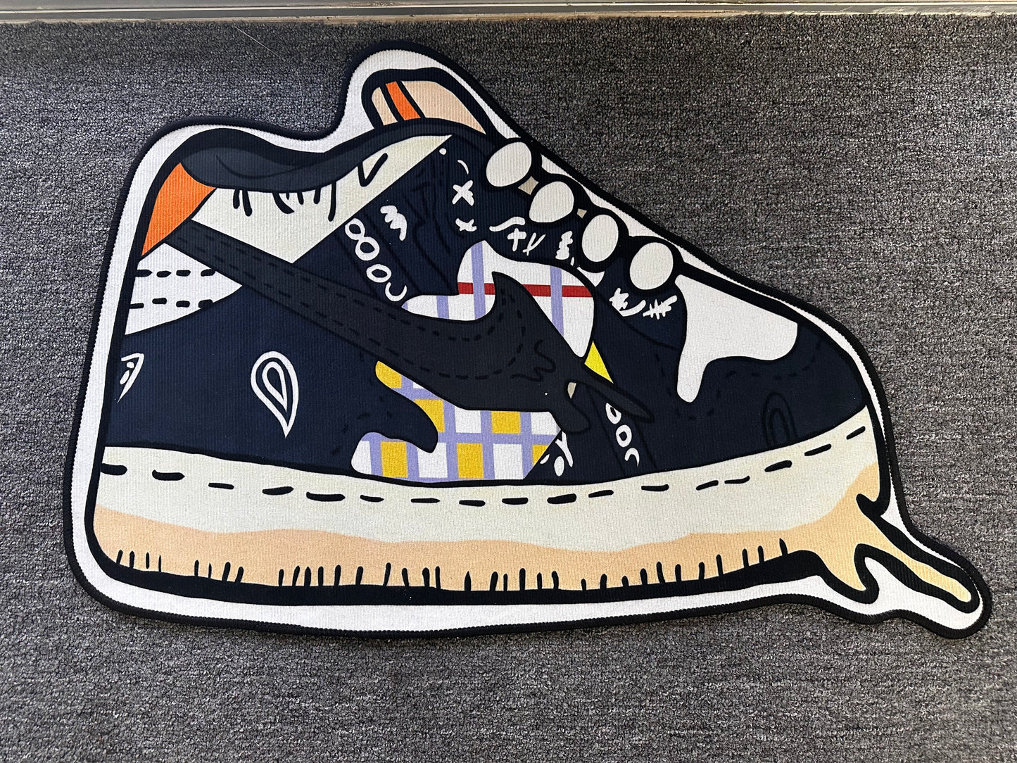 Custom Dunk Low SB x Travis Scott Rug