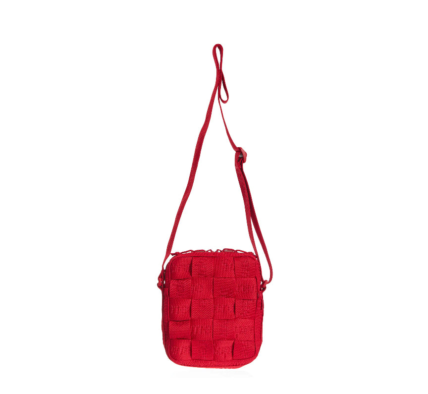 Supreme Woven Shoulder Bag Red