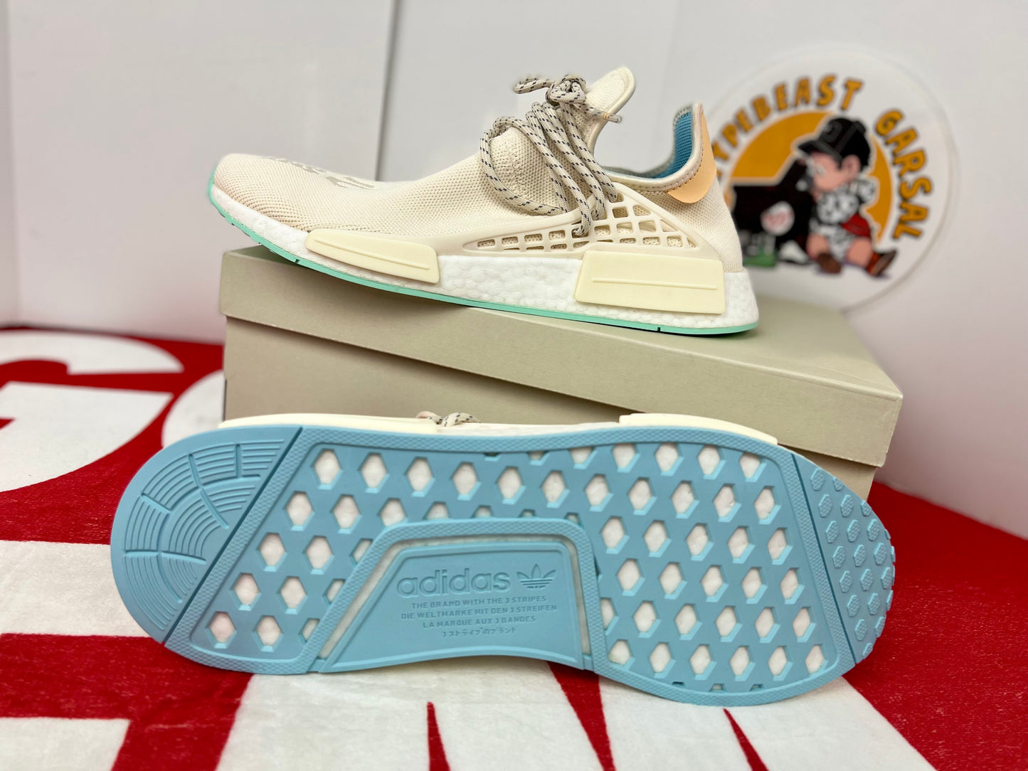 Adidas NMD HU Pharrell Nerd Chalk White