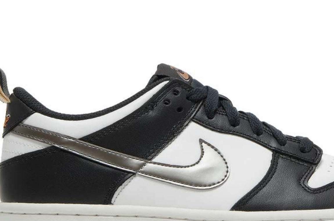 Dunk Low Black White Metallic
