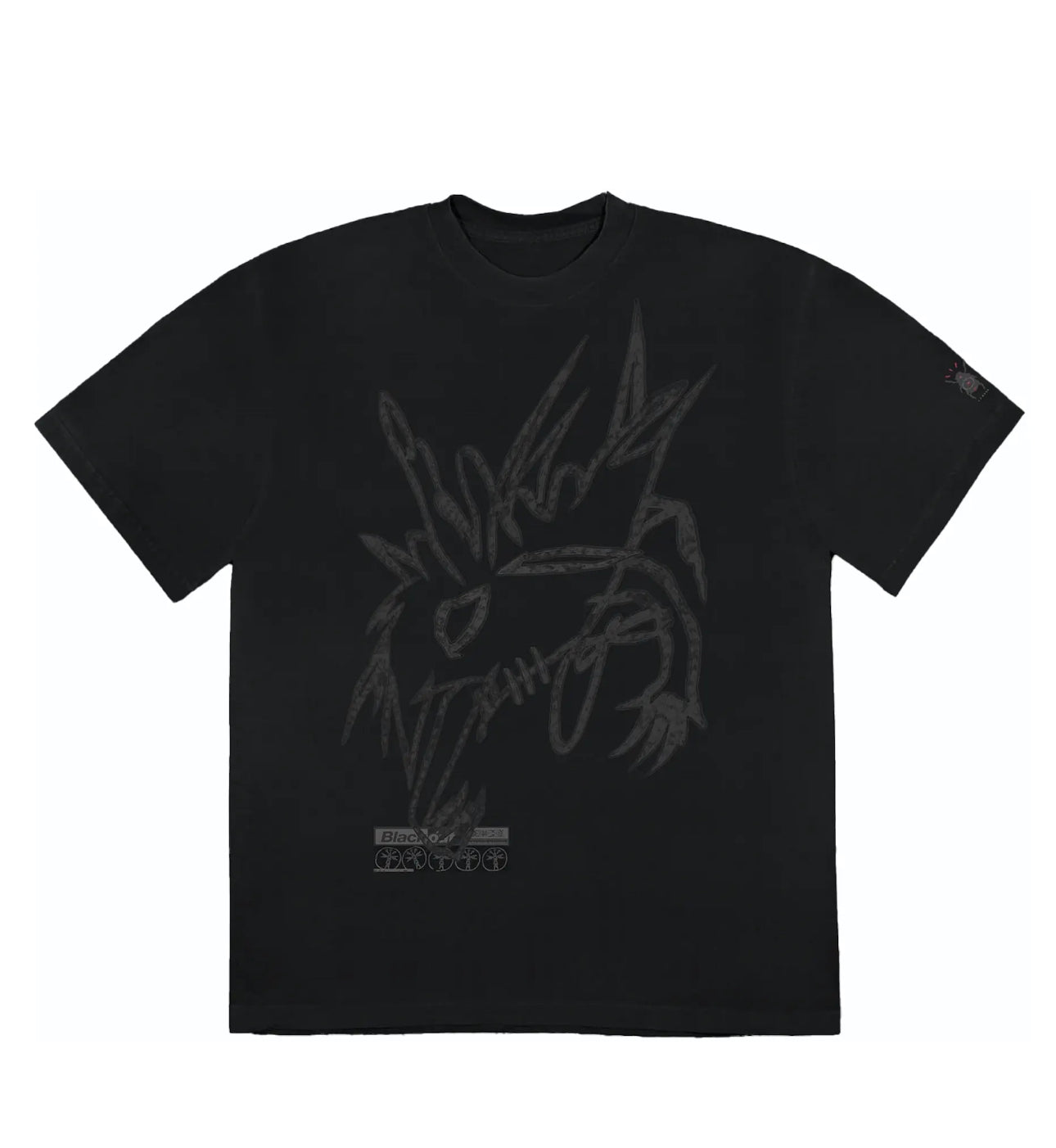 Travis Scott en la camiseta oscura