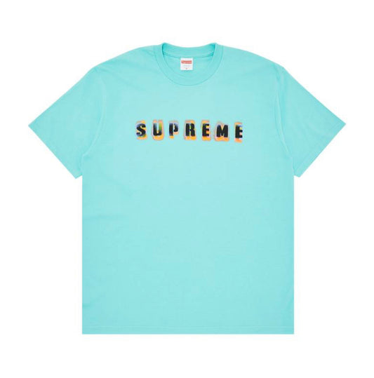 Camiseta Supreme Stencil “Verde Azulado”
