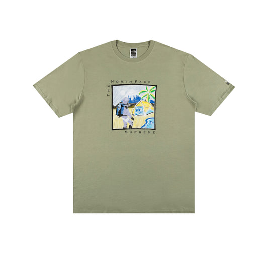 Camiseta Supreme x The North Face Sketch S/C